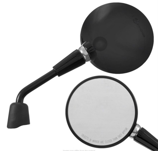 Miroir Shorty, noir brillant, droit et gauche pour Vespa Primavera / ​GTS HPE