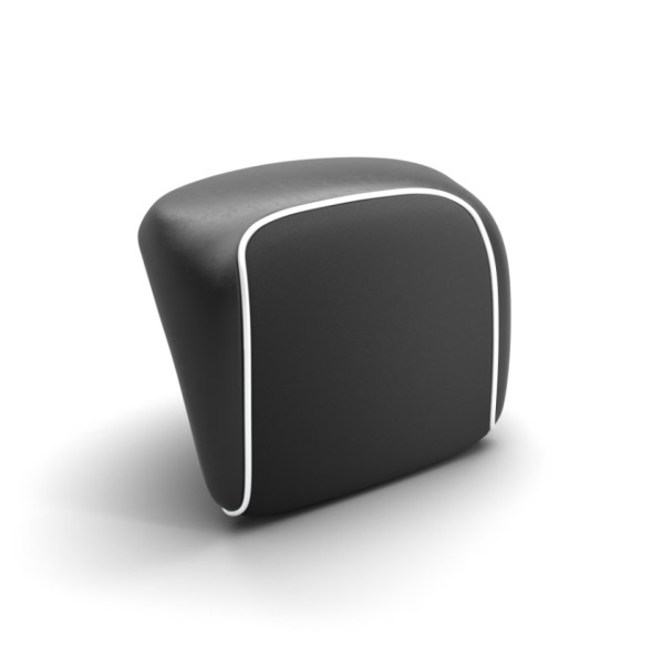 Dossier original pour top case Vespa GTS/GTV - noir, passepoil blanc