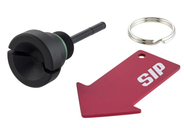 Vis de remplissage d'huile moteur pour Vespa, noir mat