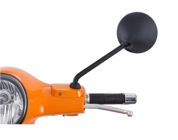Rétroviseur pour Vespa LX/​LXV/​S/​GTS/​GTS Super/​GTV/​GT 60/​GT/​GT L 50-300ccm, noir mat, gauche