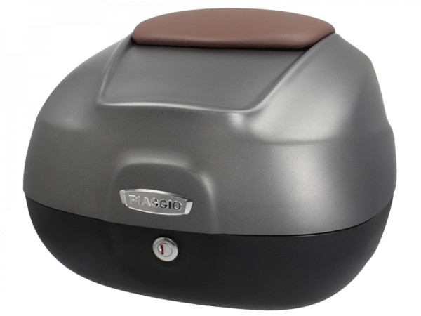 Top case 37 L avec dossier pour Piaggio Beverly 300/350 (18-20) - gris mat 785/A