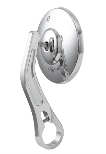 Rétroviseur d'extrémité de guidon pour Vespa, gauche ou droite, rond, chrome