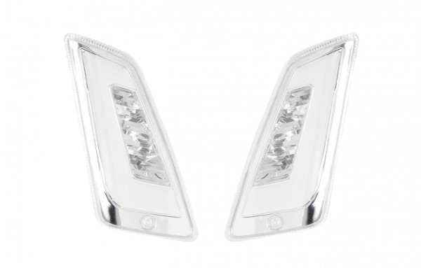 Jeu de clignotants à LED avant, clair pour Vespa GT, GTL, GTV, GTS 125-300