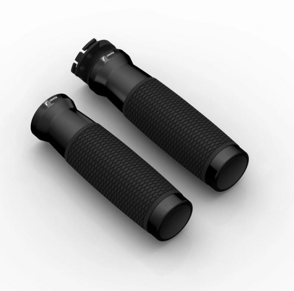 Poignées RIZOMA Urlo RS Ø 22/24 mm L 120 mm pour Vespa Primavera/Sprint, noir anodisé