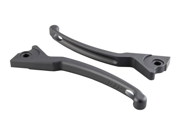 Jeu de leviers de frein sport pour Vespa, droite et gauche, gris mat