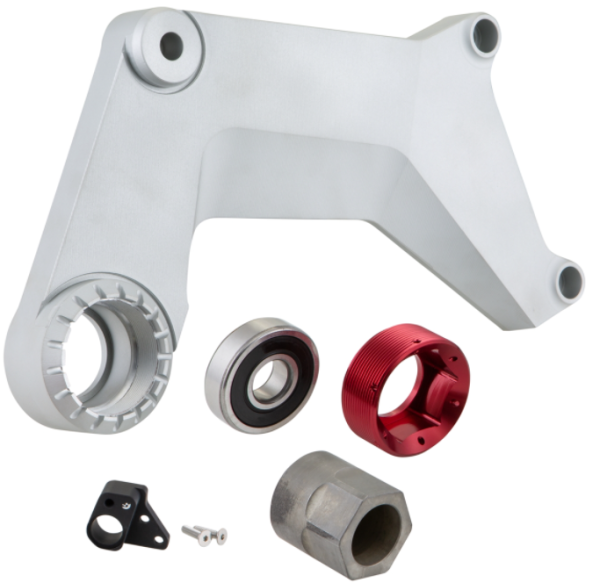 Bras oscillant pour échappement racing, arrière pour Vespa GTS/​GTS Super/​GTV 125-300ccm avec ABS, argent
