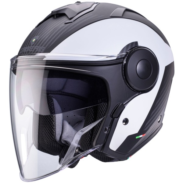 Caberg casque Soho Milano noir mat/blanc