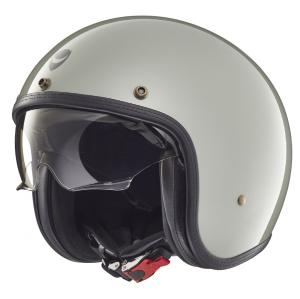 Helmo Milano casque jet, Audace, gris brillant