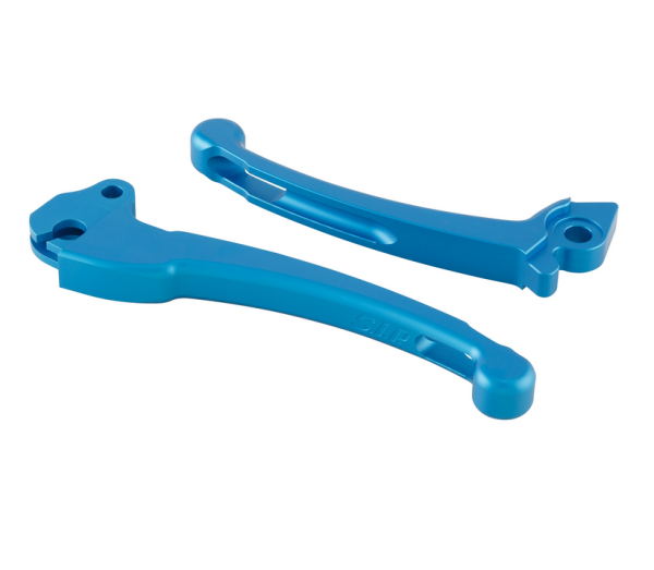 Kit levier sport embrayage/frein pour Vespa PX 125-200ccm, HBZ Grimeca, droite/gauche, bleu mat