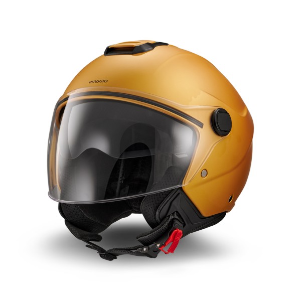 Casque jet Piaggio Demi Jet UL01 jaune mat