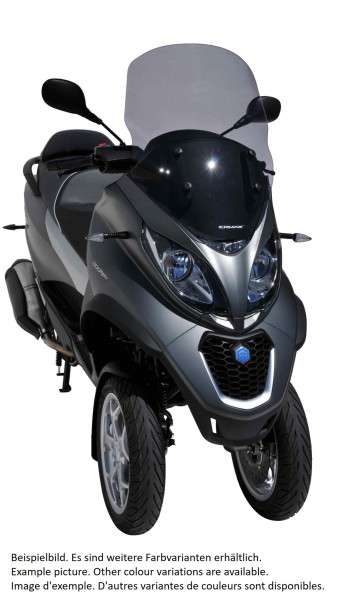 Pare-brise ERMAX Touring pour Piaggio MP3 400 HPE (-22), transparent