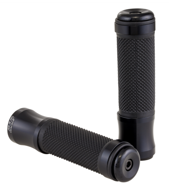 Poignées Ø 24/24 mm, L 125 mm pour Vespa PX 125-200ccm, noir brillant
