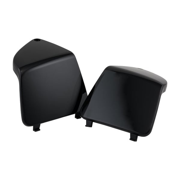 Cache-bagages gauche/droit pour Vespa GTS/​GTS Super/​GTV/​GT 125-300ccm, noir brillant
