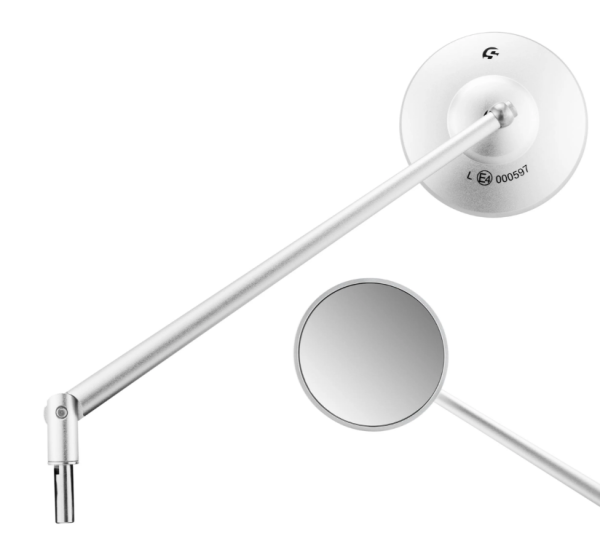 Rétroviseur standard gauche ou droit pour Vespa PX 125-200ccm, aluminium mat