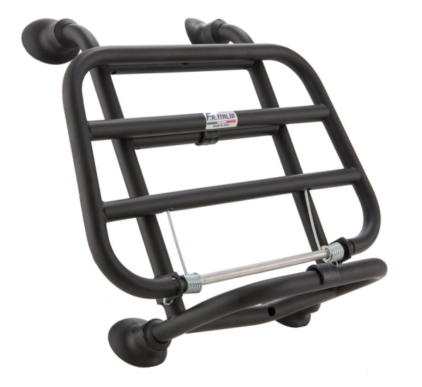Porte-bagages avant pour Vespa Primavera /Sprint /Elettrica 50-150ccm, pliable, noir mat