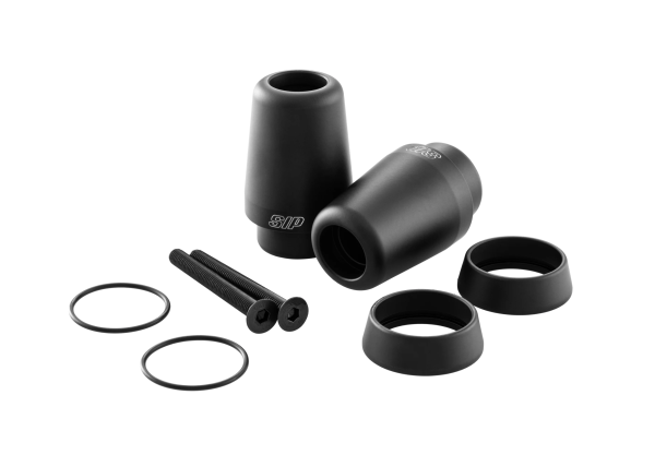 Masses d'extrémité de guidon pour Vespa GTS/​GTS Super/​GTV/​GT 60/​GT/​GT L 125-300ccm, noir mat