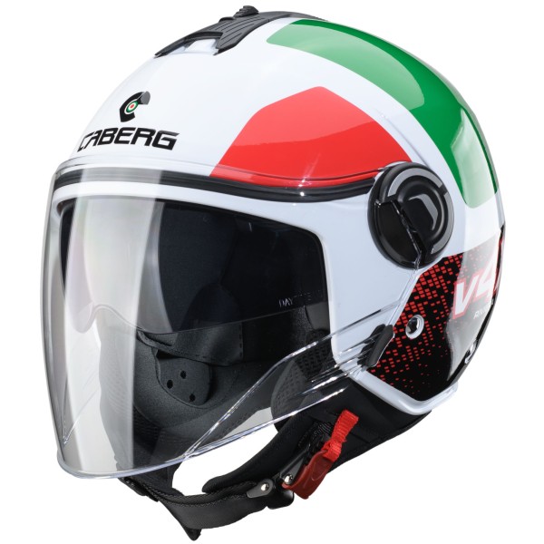 Caberg casque Riviera V4 X Alpha Italia blanc/rouge-vert