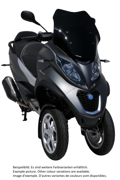 Pare-brise ERMAX Sport pour Piaggio MP3 400 HPE (-22), teinté/light black
