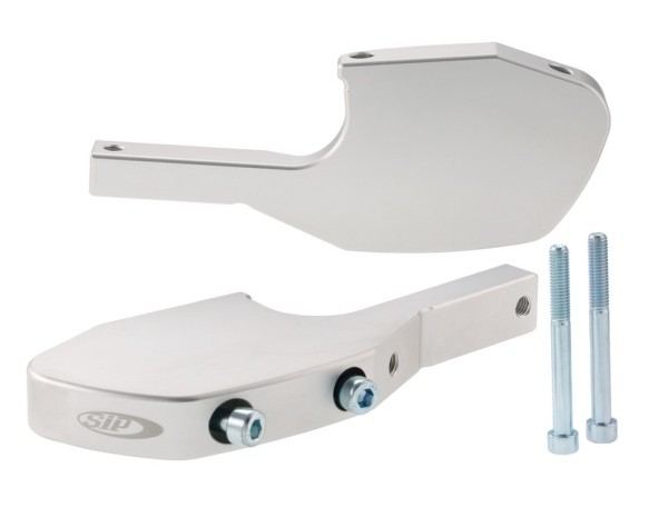 Adaptateur repose-pieds passager pour Vespa GTS/​GTS Super/​GTV/​GT 60/​GT/​GT L 125-300ccm, argent mat
