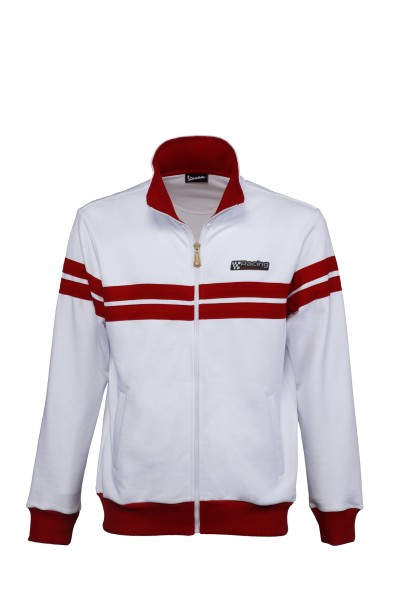 Vespa Sweat Veste Racing Sixties 60s blanc / rouge