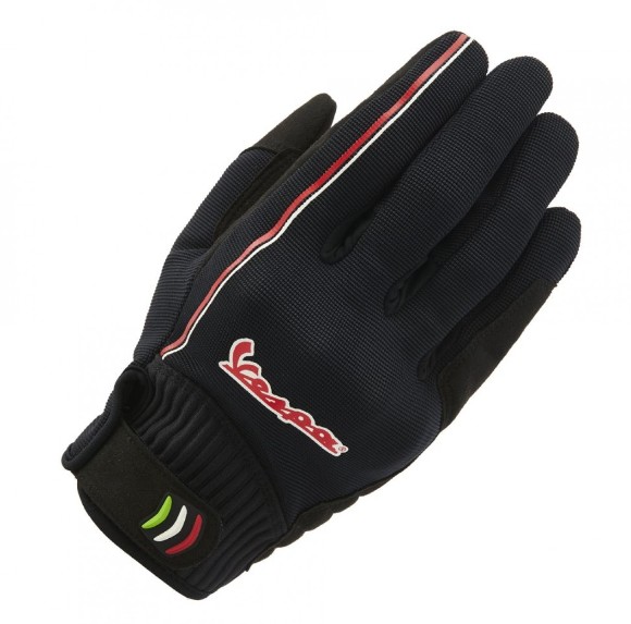 Gants Vespa textile moderniste bleu