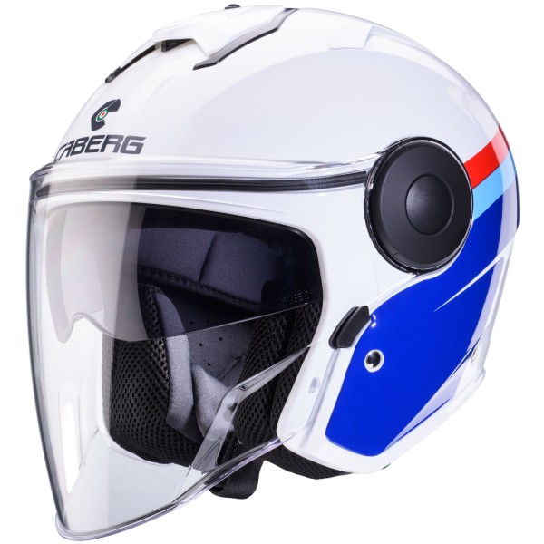 Caberg casque Soho Zephyr blanc/bleu-rouge