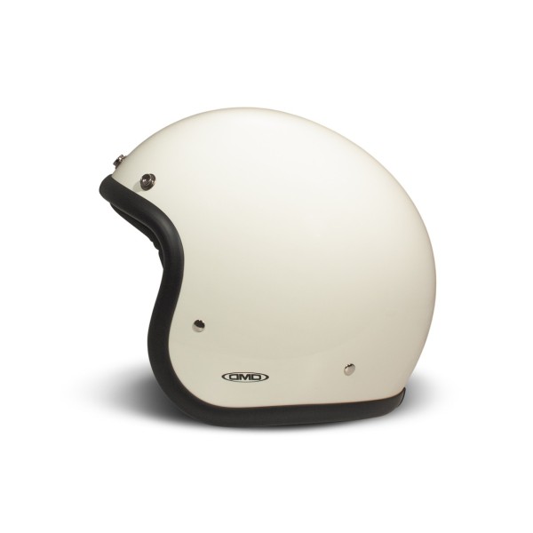 DMD casque jet rétro, champagne, brillant, cream, fibre de verre, ECE 22.06