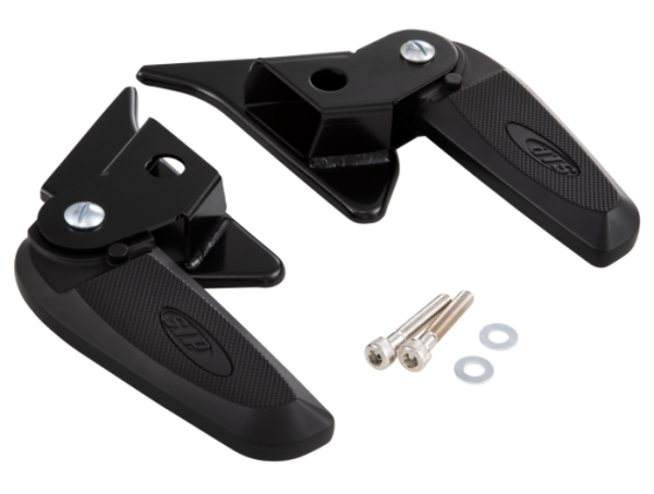 Repose-pieds droit et gauche pour Vespa Primavera/​Sprint 50-150ccm 2T/​4T AC, noir/noir