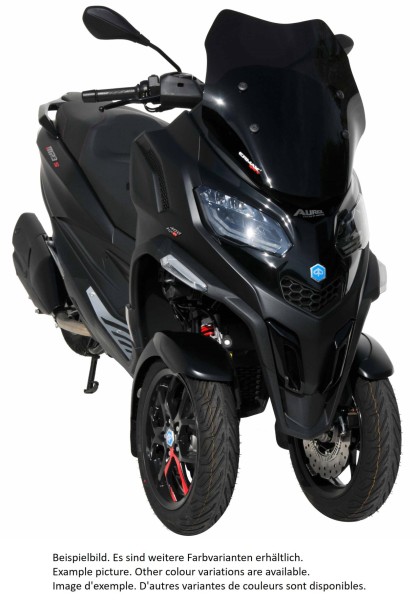 Pare-brise ERMAX Sport pour Piaggio MP3 400 HPE (22-), noir