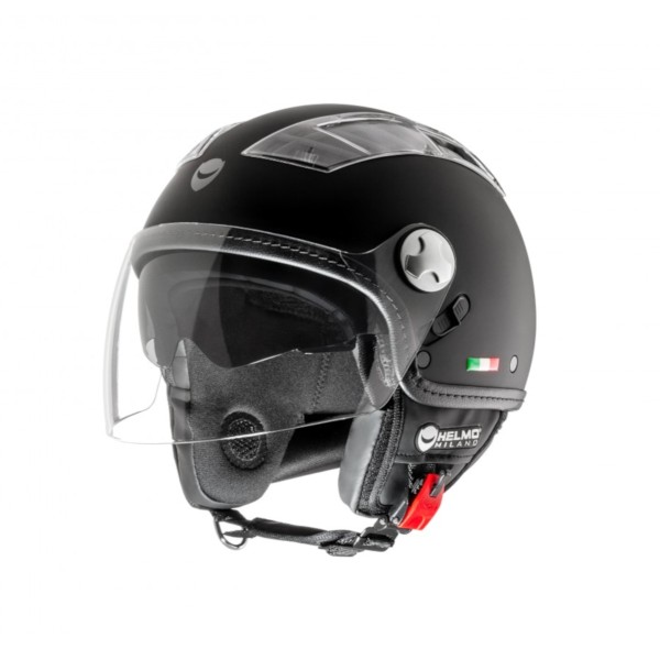 Helmo Milano Demi Jet, turbine, noir mat