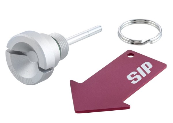 Vis de remplissage d'huile moteur pour Vespa, argent mat