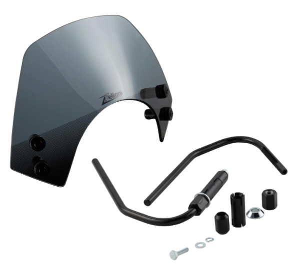 Flyscreen ZELIONI Racing pour Vespa GTS/GTS Super 125-300ccm, teinté noir