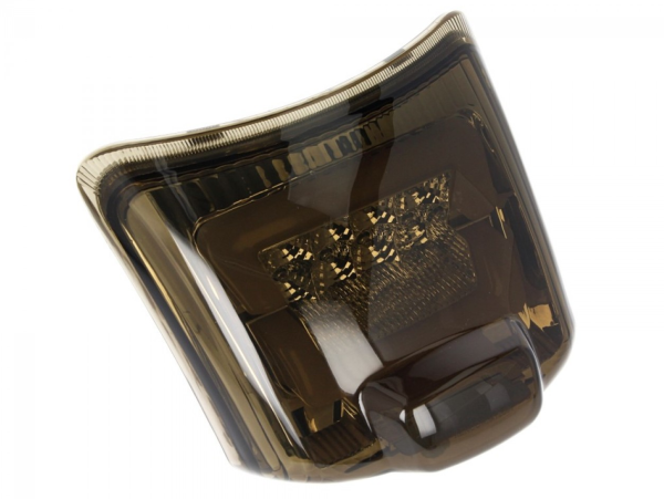 Feu arrière LED noir, homologué E pour Vespa GTS / GTV (jusqu'en 2014)