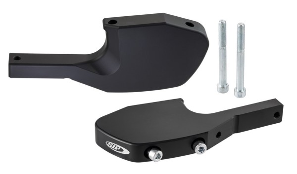Adaptateur repose-pieds passager pour Vespa GTS/​GTS Super/​GTV/​GT 60/​GT/​GT L 125-300ccm, noir mat