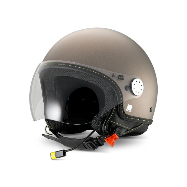 Casque intégral Vespa Visor 4.0 Grigio Ottimista Matt - Bluetooth - S