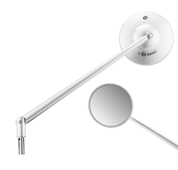 Rétroviseur standard gauche ou droit pour Vespa PX 80-200ccm, aluminium mat