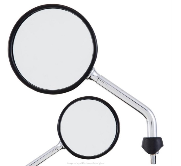 Miroir Shorty pour Vespa, chrome, droite et gauche