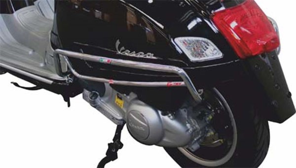 Panneau latéral de pare-chocs arrière pour Vespa GTS/GTS Super 125-300ccm, chrome