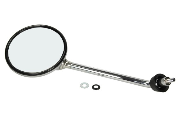 Rétroviseur, gauche, chromé, avec filetage à gauche