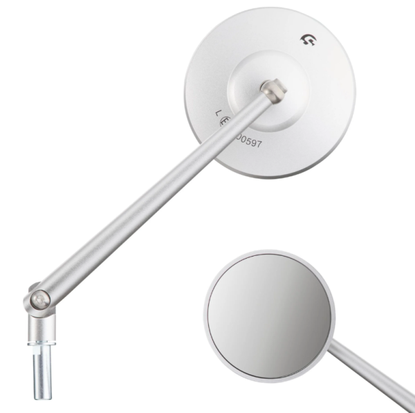 Rétroviseur standard gauche ou droit pour Vespa PX 80-200ccm, aluminium mat