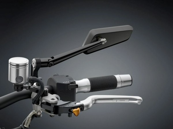 Rétroviseur RIZOMA Circuit 744 droit pour Vespa, noir anodisé